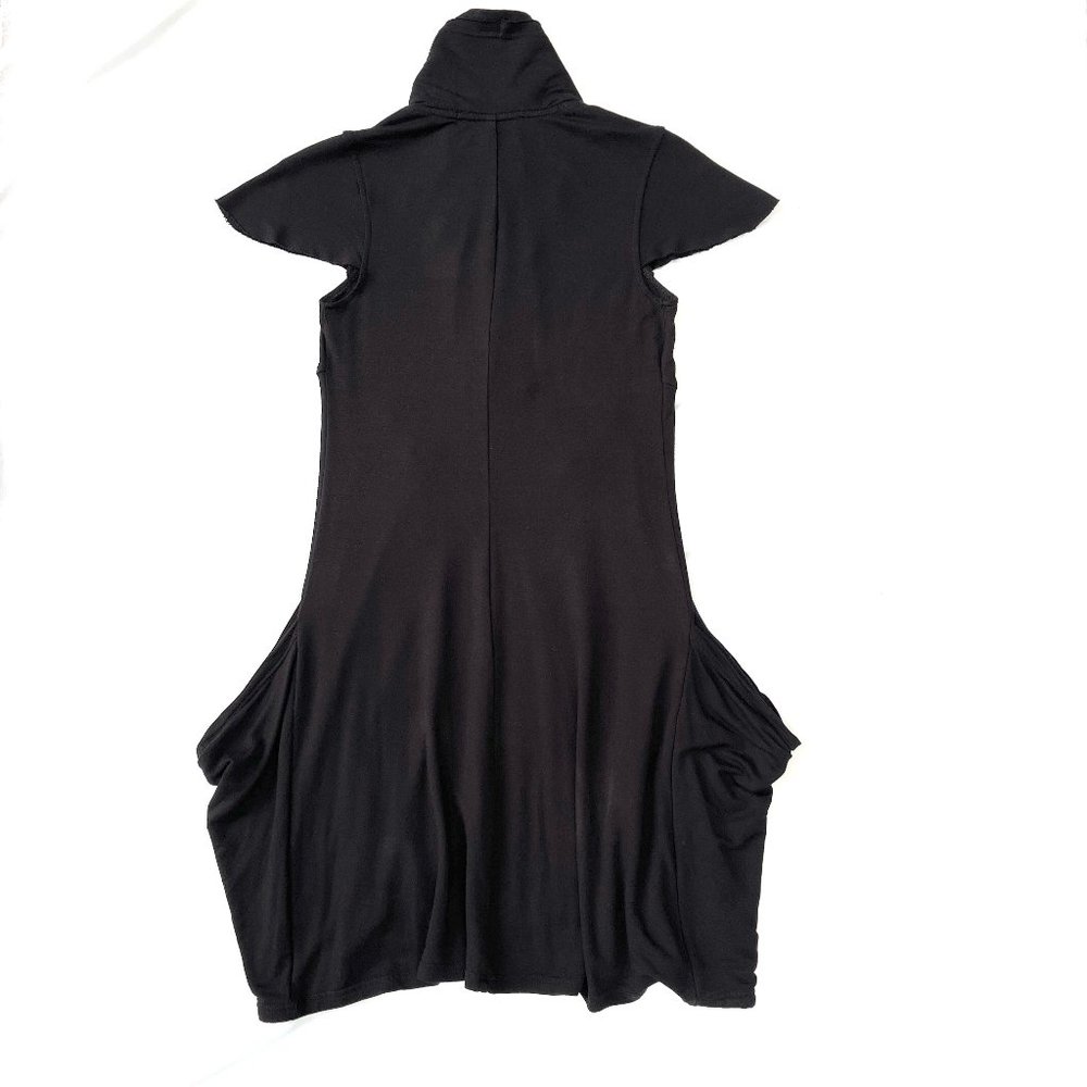 Philosophy Black Sleeve Half Zip Mesh Pockets Casual Dress - Picture 16 of 16